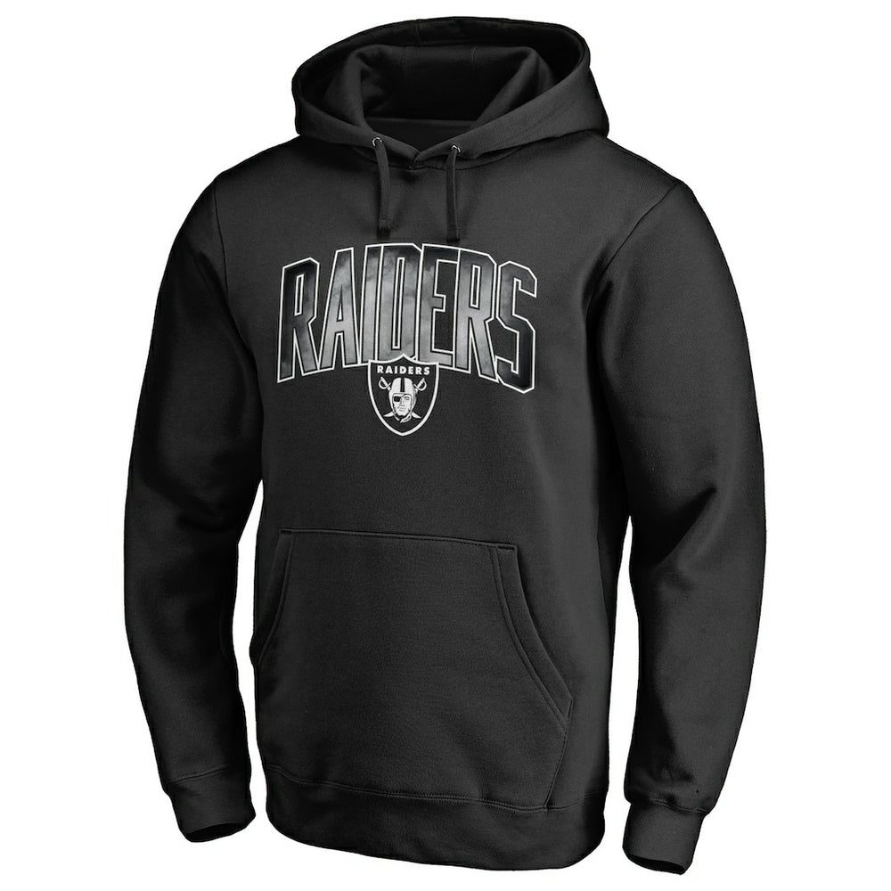Las Vegas Raiders Arch Smoke Pullover Hoodie - Black - NFL