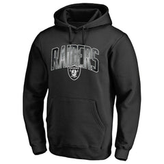 Las Vegas Raiders Arch Smoke Pullover Hoodie - Black - NFL