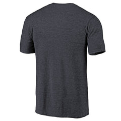 Chicago Bears Primary Logo Left Chest Distressed Tri-Blend T-Shirt - Heathered Navy - NFL