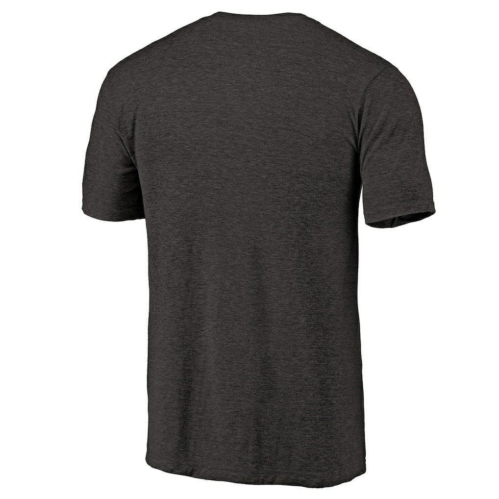 Jacksonville Jaguars Primary Logo Left Chest Distressed Tri-Blend T-Shirt - Heathered Black - NFL