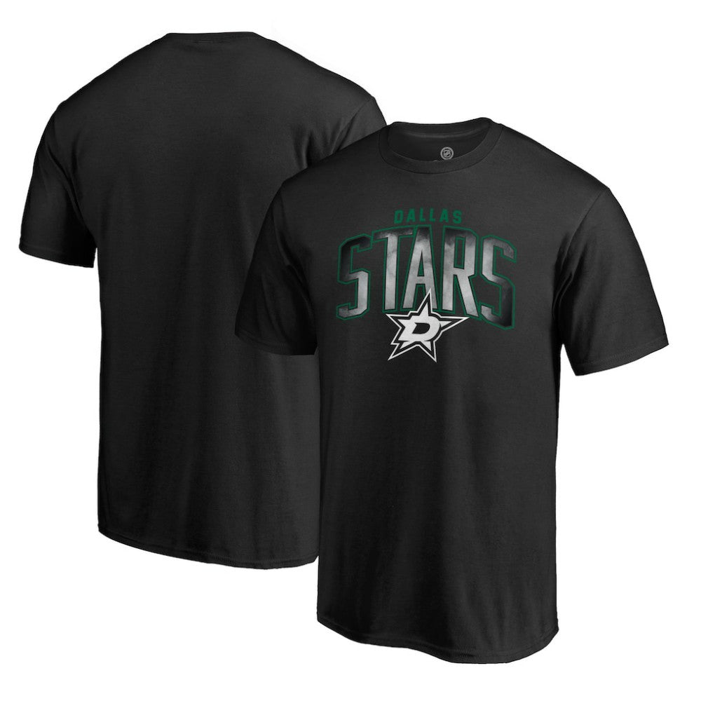 Dallas Stars Arch Smoke T-Shirt - Black | NHL Lifestyle