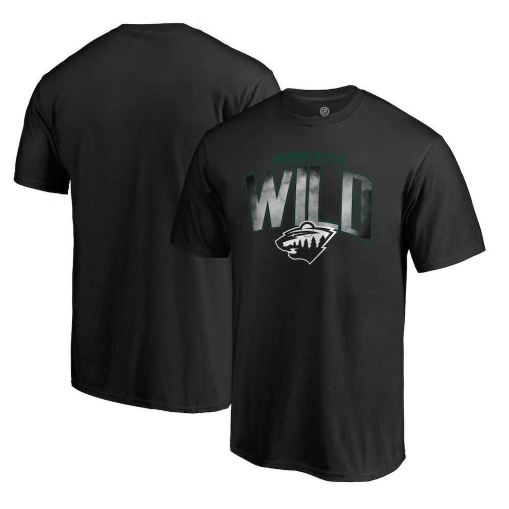 Minnesota Wild Arch Smoke T-Shirt - Black | NHL near me