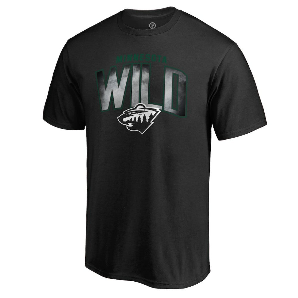 Minnesota Wild Arch Smoke T-Shirt - Black | NHL near me