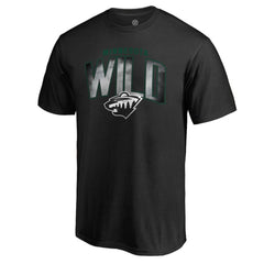 Minnesota Wild Arch Smoke T-Shirt - Black | NHL near me