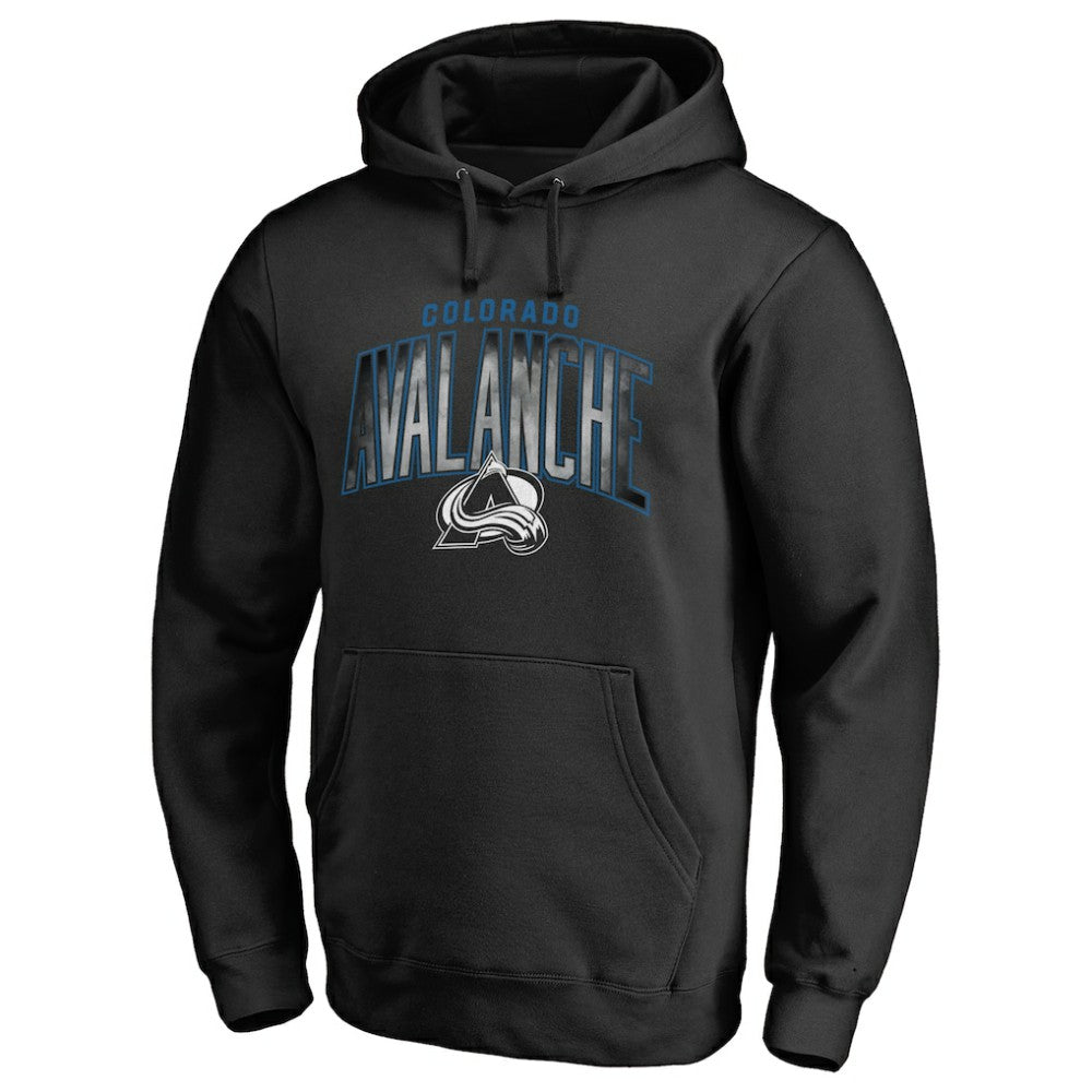 Colorado Avalanche Arch Smoke Pullover Hoodie - Black | NHL online