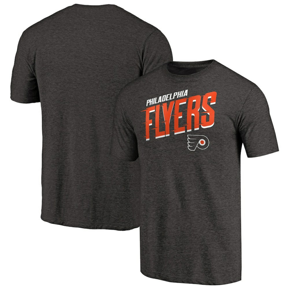 Philadelphia Flyers Slant Strike Tri-Blend T-Shirt - Black | NHL on sale