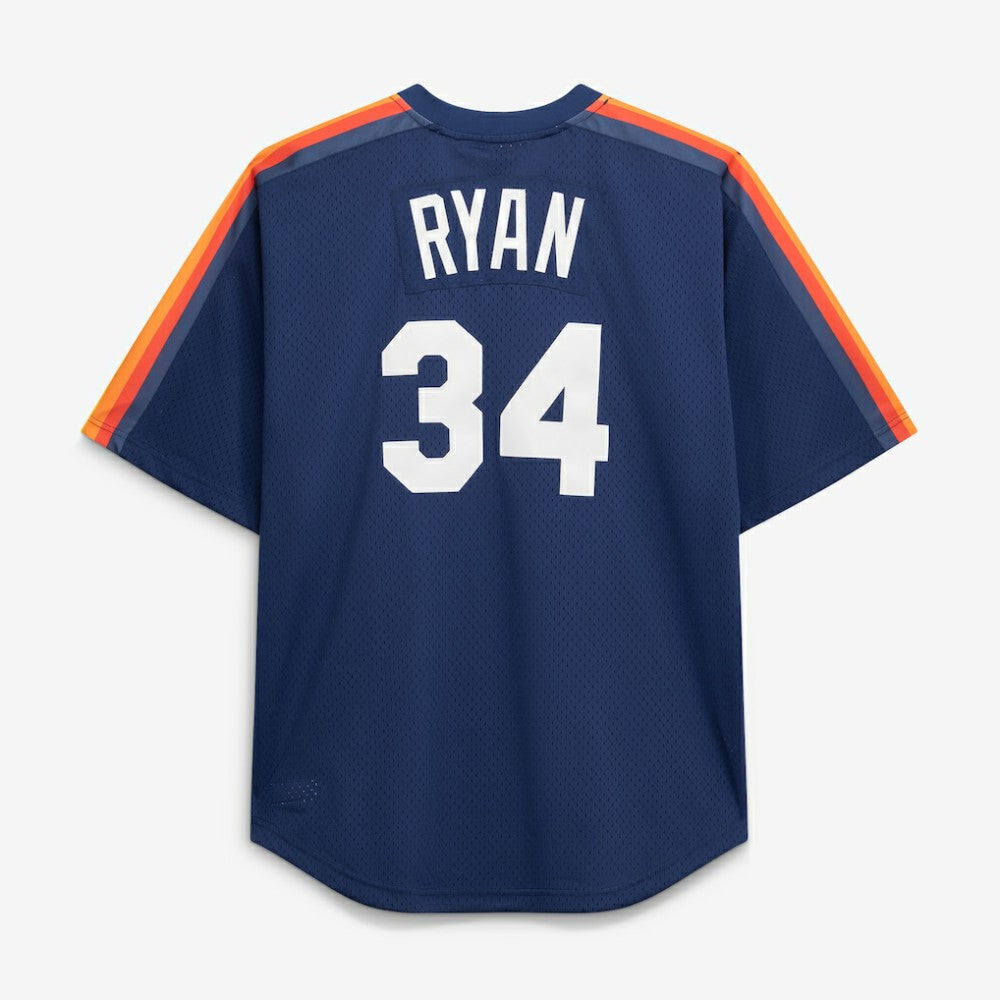 Nolan Ryan Houston Astros Mitchell & Ness Cooperstown Collection Big & Tall Mesh Batting Practice Jersey Outlet