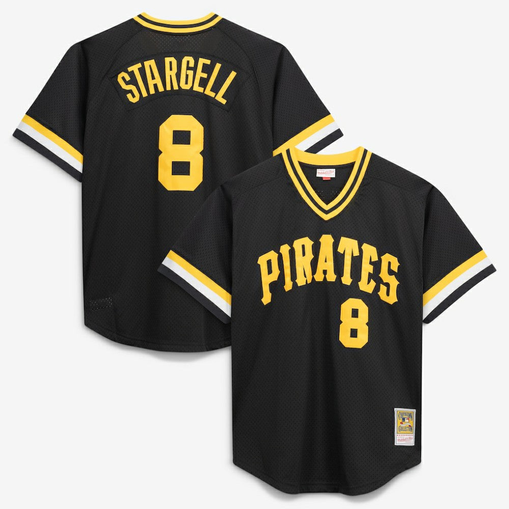 Willie Stargell Pittsburgh Pirates Mitchell & Ness Cooperstown Collection Big & Tall Mesh Batting Practice Jersey for sale