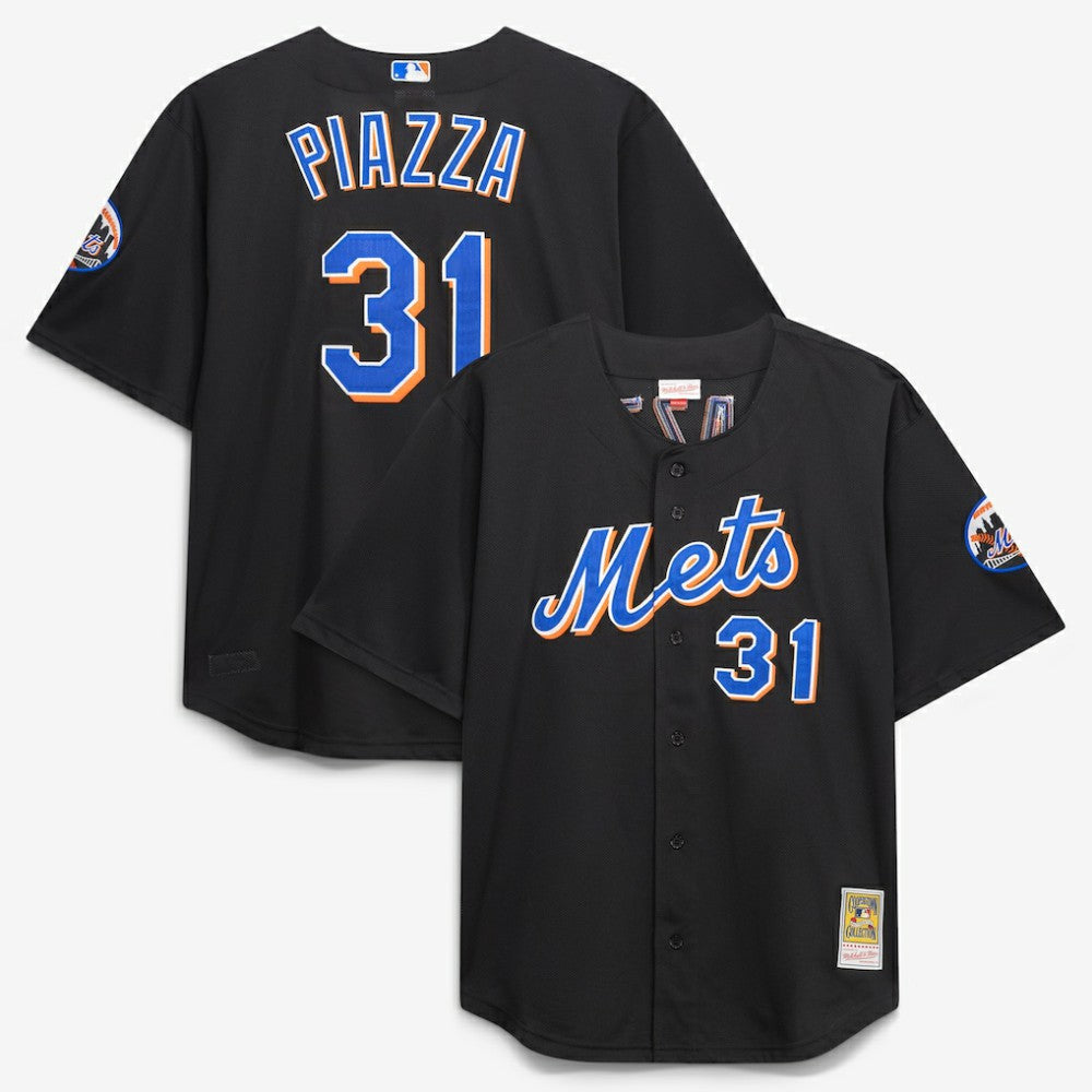 Mike Piazza New York Mets Mitchell & Ness Big & Tall Cooperstown Mesh Batting Practice Jersey for sale