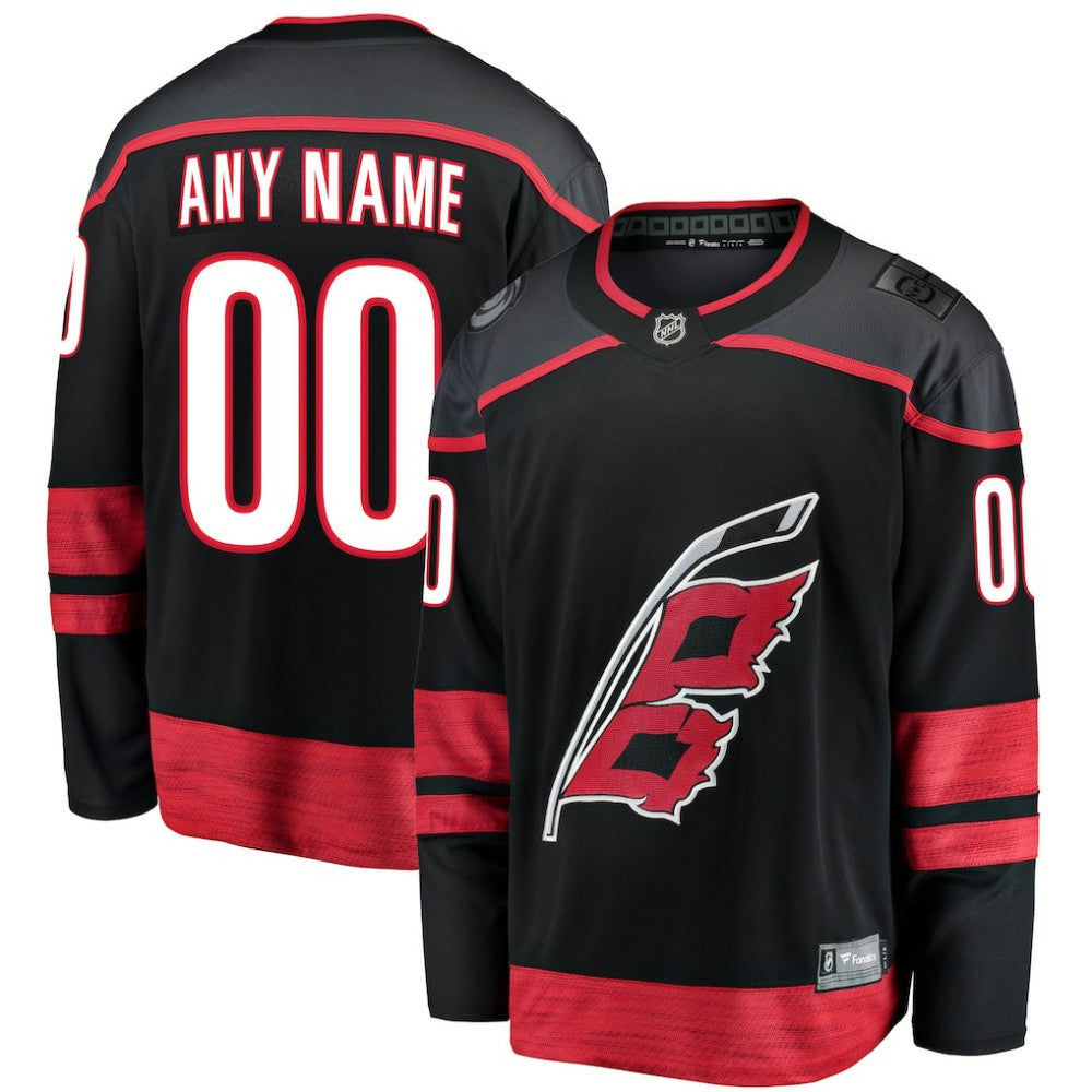Carolina Hurricanes Fanatics Home Breakaway Custom Jersey - Black | Fanatics on sale