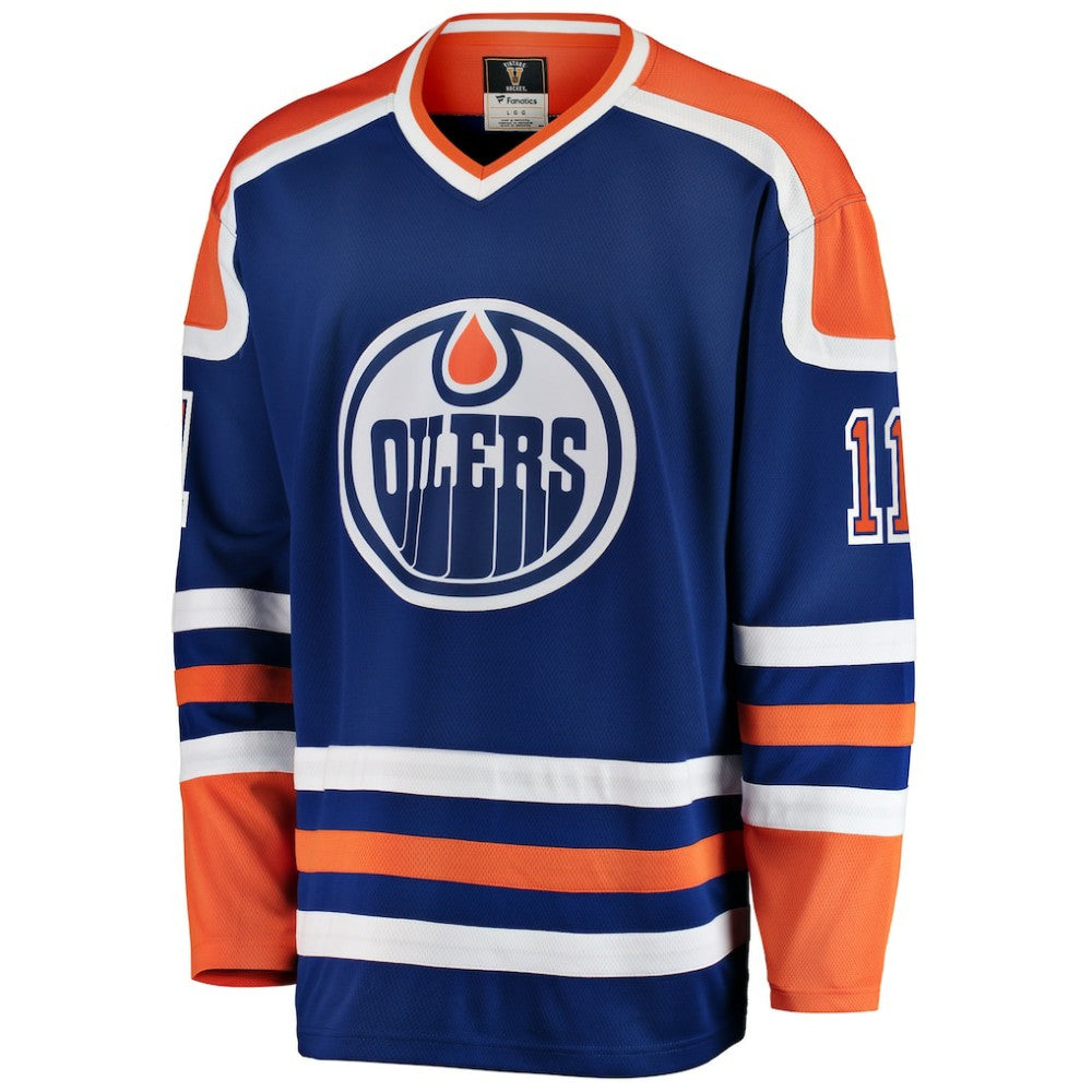 Mark Messier Edmonton Oilers Fanatics Premier Breakaway Retired Player Jersey - Blue | Fanatics on sale