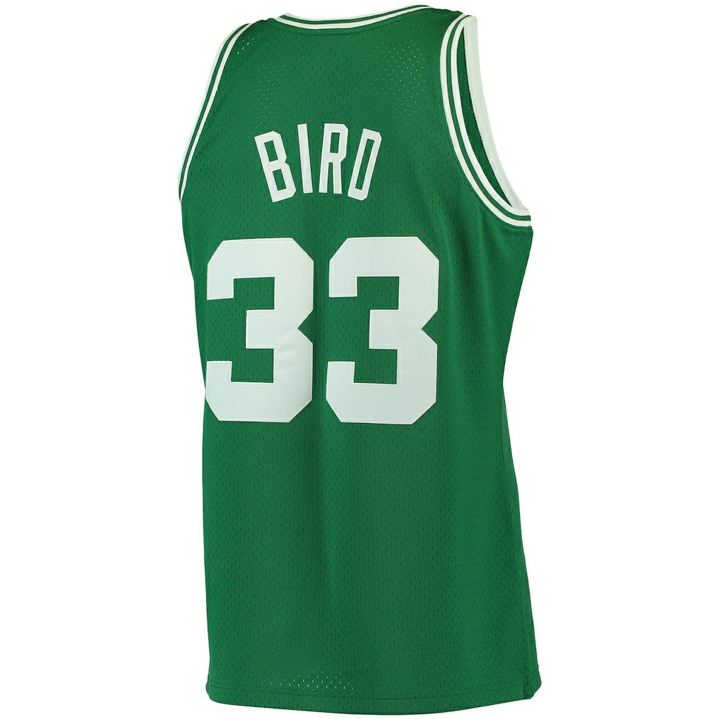Mitchell & Ness Larry Bird Boston Celtics 1985/86 Big & Tall Hardwood Classics Swingman Jersey Kelly Green