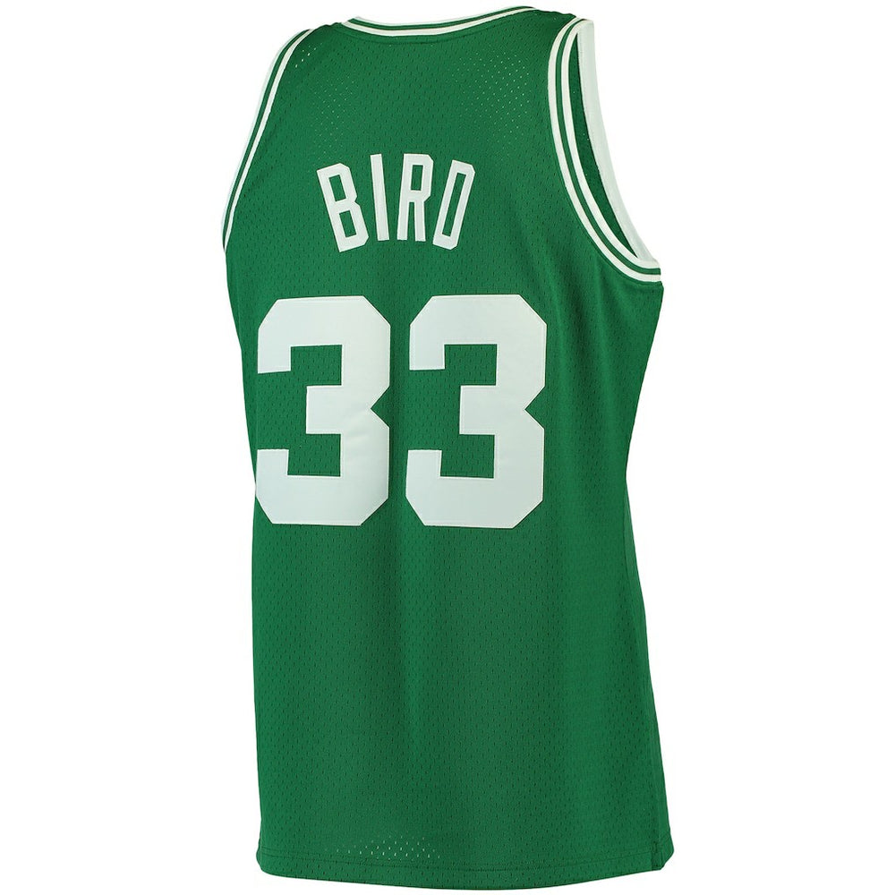 Mitchell & Ness Larry Bird Boston Celtics 1985/86 Big & Tall Hardwood Classics Swingman Jersey Kelly Green