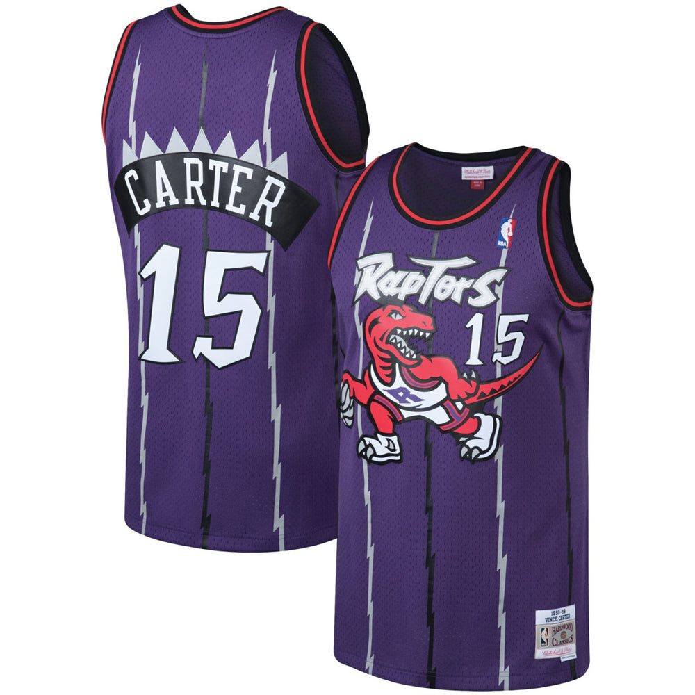 Mitchell & Ness Vince Carter Toronto Raptors 1998/99 Big & Tall Hardwood Classics Swingman Jersey Purple