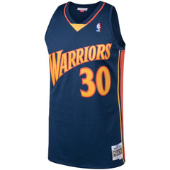 Mitchell & Ness Stephen Curry Golden State Warriors 2009/10 Big & Tall Hardwood Classics Swingman Jersey Navy