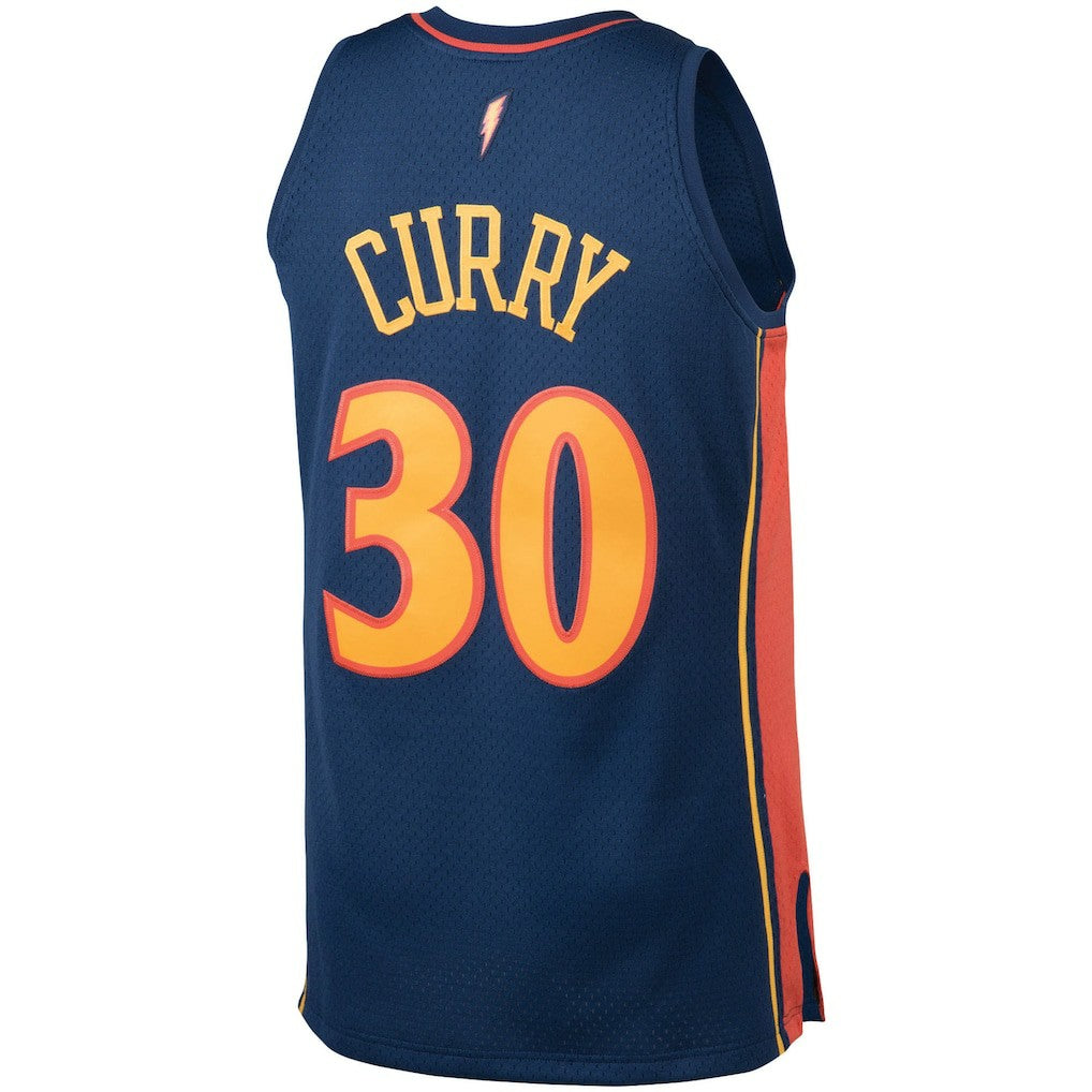 Mitchell & Ness Stephen Curry Golden State Warriors 2009/10 Big & Tall Hardwood Classics Swingman Jersey Navy