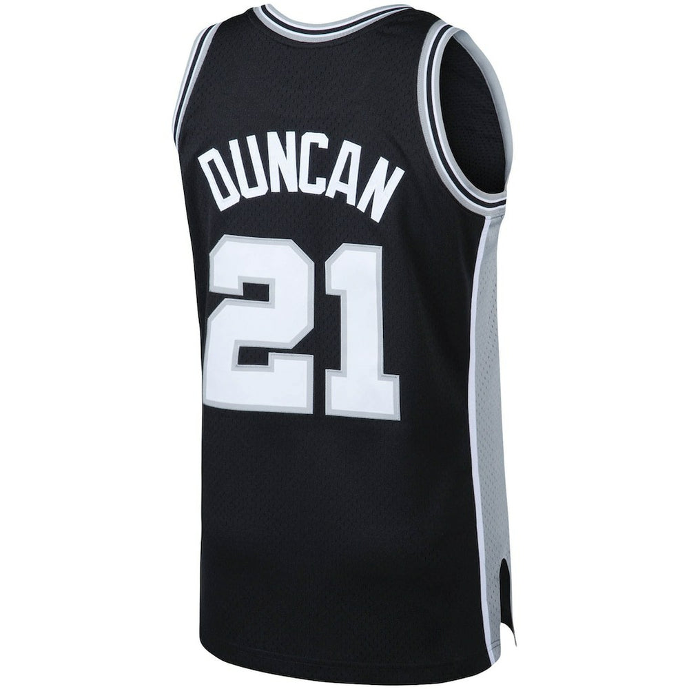Mitchell & Ness Tim Duncan San Antonio Spurs 1998/99 Big & Tall Hardwood Classics Swingman Jersey Black