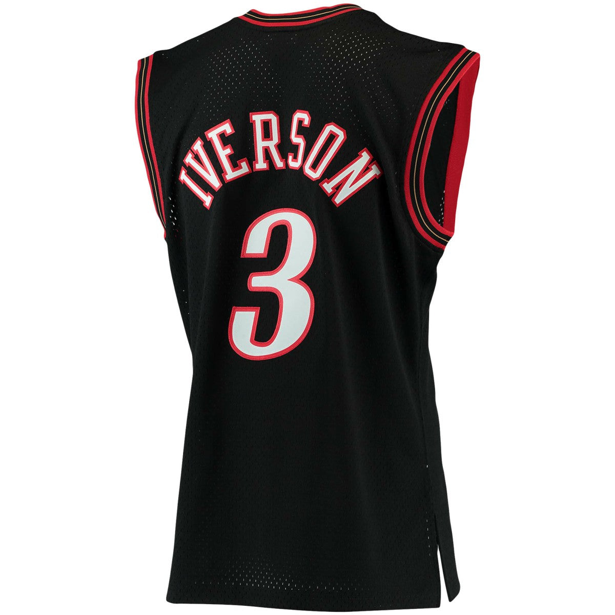 Mitchell & Ness Allen Iverson Philadelphia 76ers 2000/01 Big & Tall Hardwood Classics Swingman Jersey Black