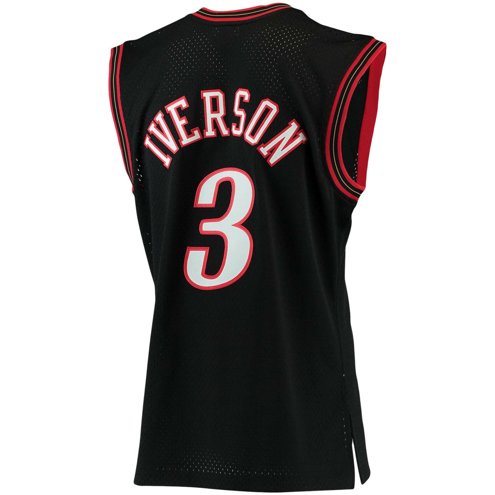 Mitchell & Ness Allen Iverson Philadelphia 76ers 2000/01 Big & Tall Hardwood Classics Swingman Jersey Black