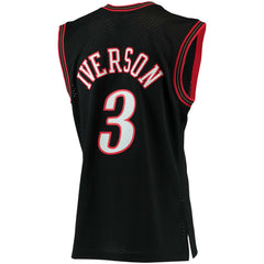 Mitchell & Ness Allen Iverson Philadelphia 76ers 2000/01 Big & Tall Hardwood Classics Swingman Jersey Black