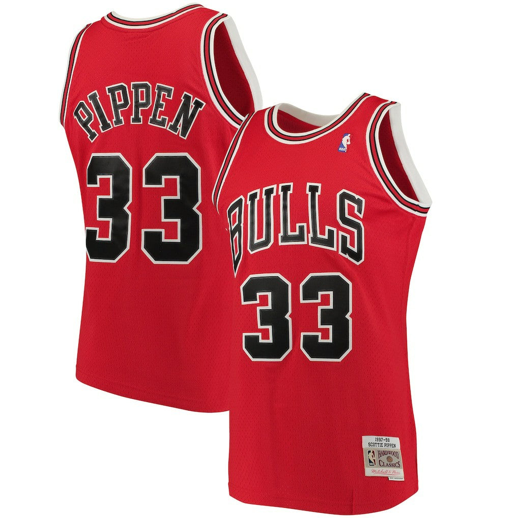 Mitchell & Ness Scottie Pippen Chicago Bulls 1997/98 Big & Tall Hardwood Classics Swingman Jersey Red