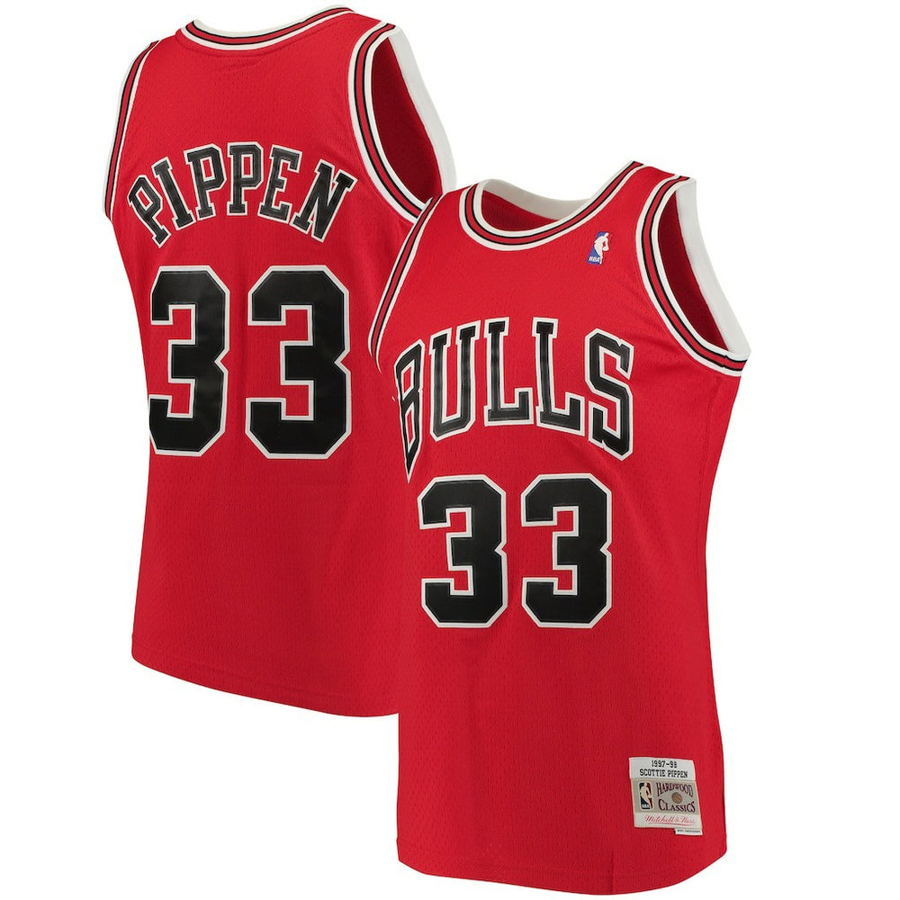 Mitchell & Ness Scottie Pippen Chicago Bulls 1997/98 Big & Tall Hardwood Classics Swingman Jersey Red