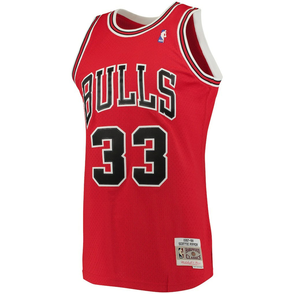Mitchell & Ness Scottie Pippen Chicago Bulls 1997/98 Big & Tall Hardwood Classics Swingman Jersey Red