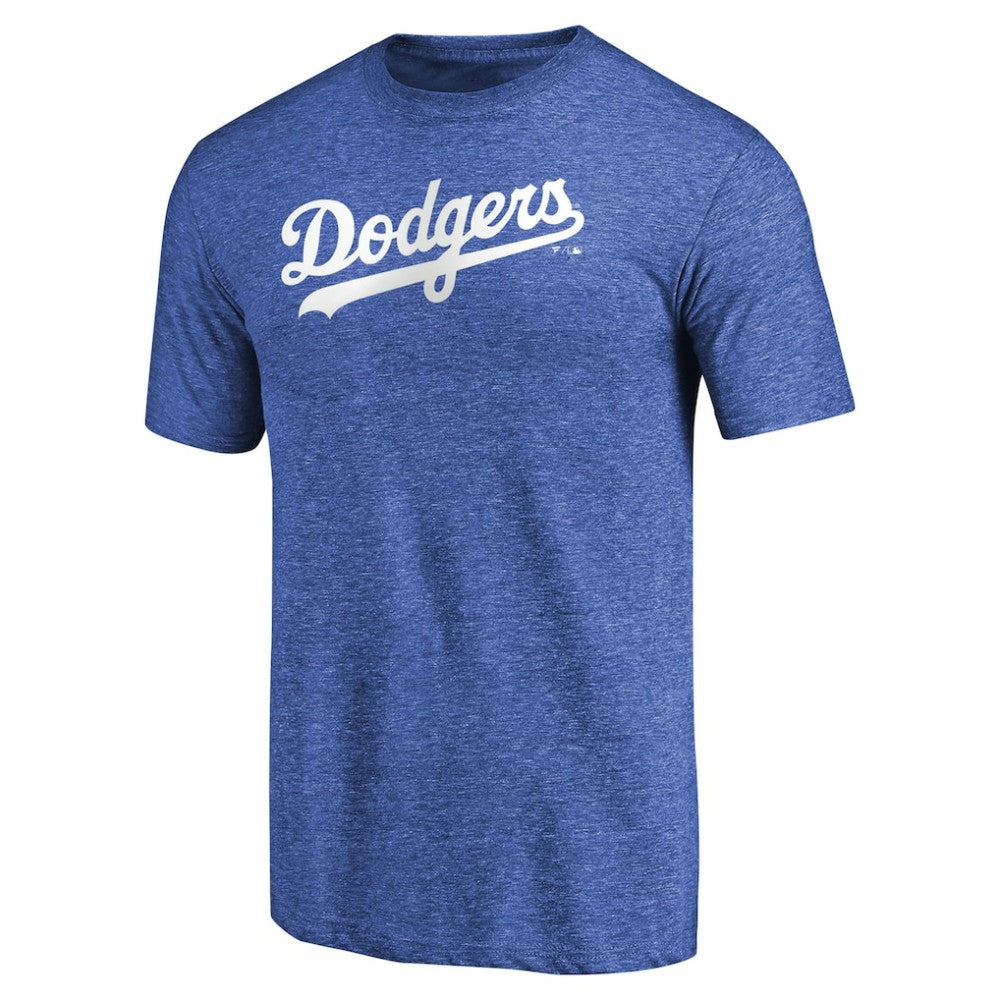 Los Angeles Dodgers Team Wordmark Tri-Blend T-Shirt for sale
