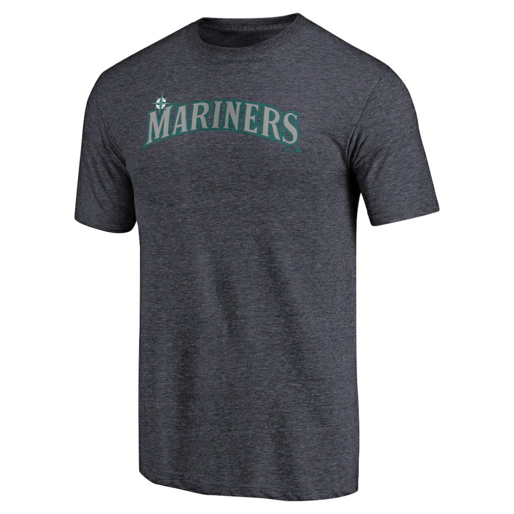 Seattle Mariners Team Wordmark Tri-Blend T-Shirt Discount