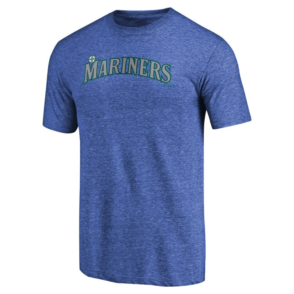 Seattle Mariners Team Wordmark Tri-Blend T-Shirt Discount