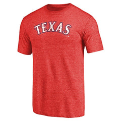 Texas Rangers Team Wordmark Tri-Blend T-Shirt Near Me