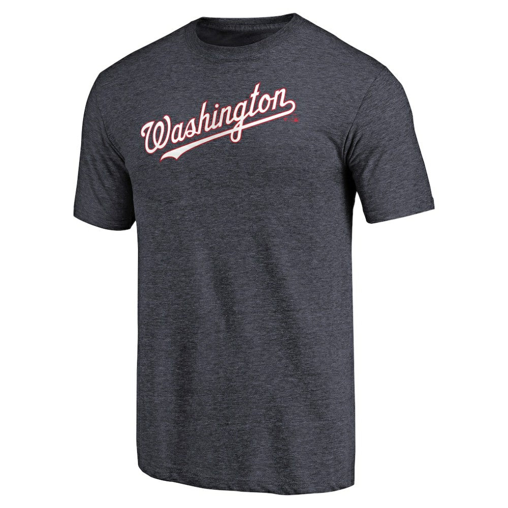 Washington Nationals Team Wordmark Tri-Blend T-Shirt Near Me
