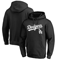 Los Angeles Dodgers Team Lockup Fitted Pullover Hoodie Sale