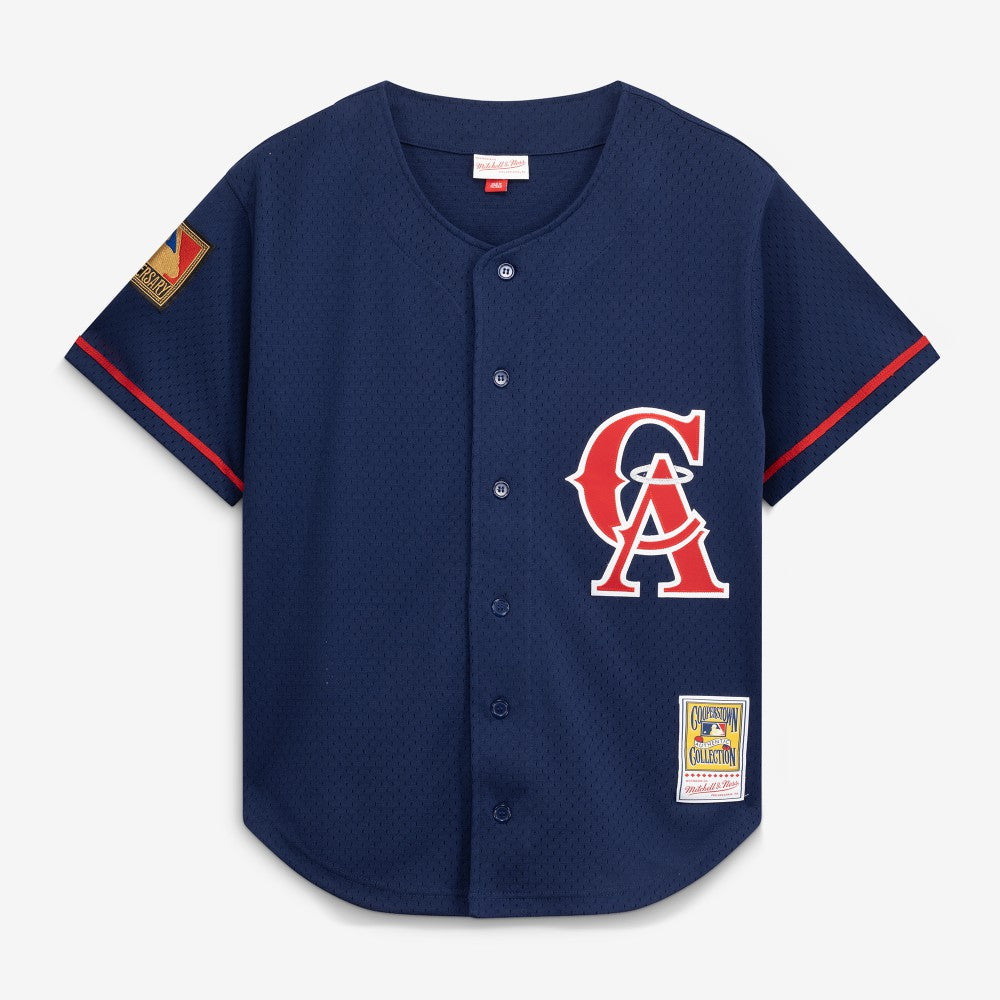Bo Jackson California Angels Mitchell & Ness Cooperstown Collection Mesh Batting Practice Button-Up Jersey Sale