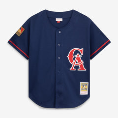 Bo Jackson California Angels Mitchell & Ness Cooperstown Collection Mesh Batting Practice Button-Up Jersey Sale