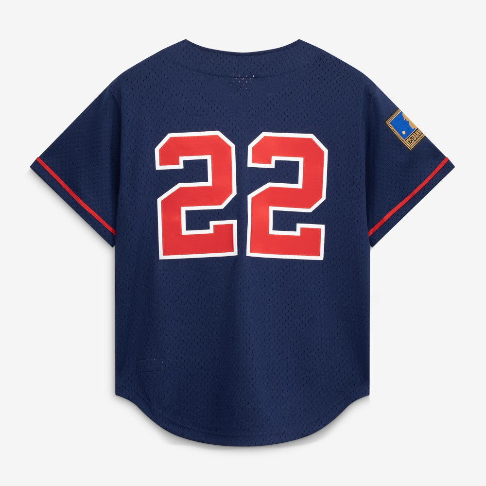 Bo Jackson California Angels Mitchell & Ness Cooperstown Collection Mesh Batting Practice Button-Up Jersey Sale