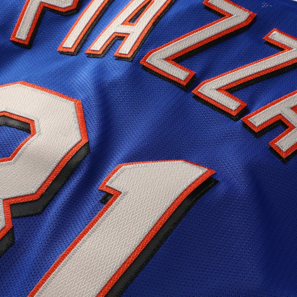 Mike Piazza New York Mets Mitchell & Ness Cooperstown Collection Mesh Batting Practice Button-Up Jersey for sale