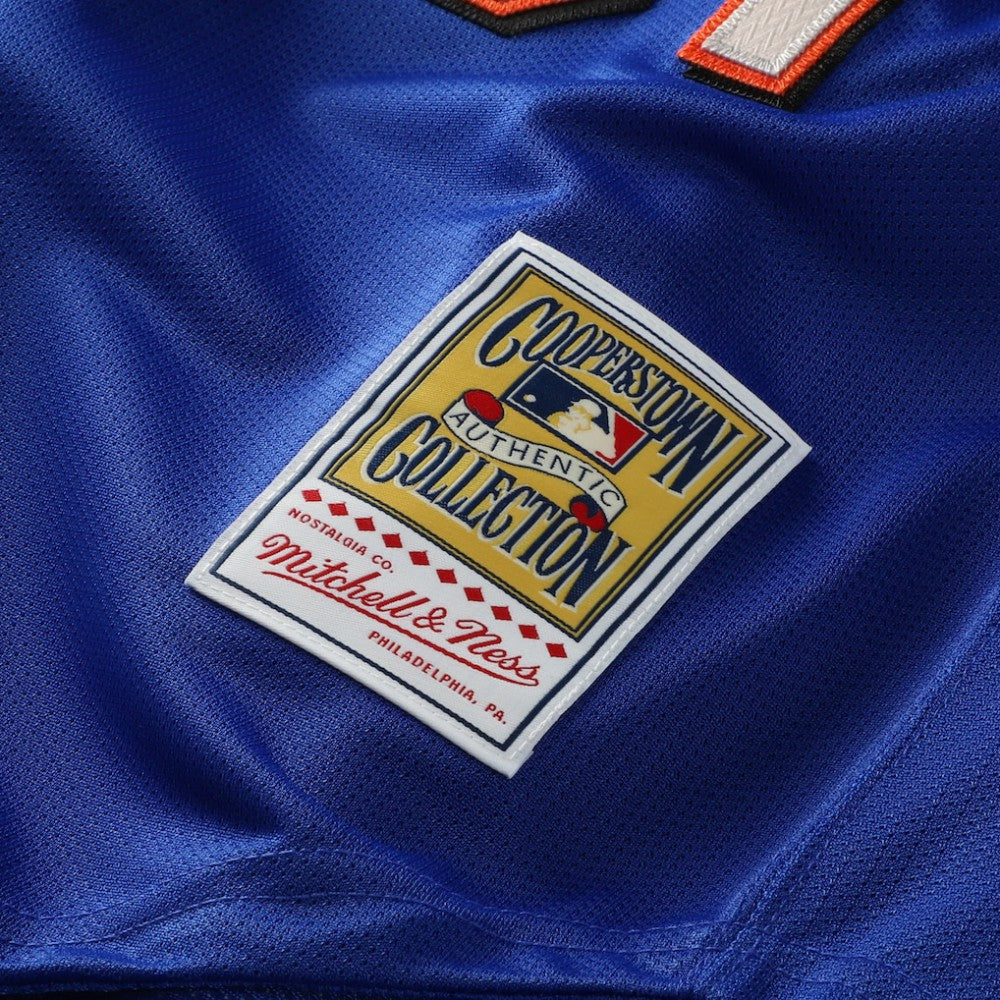 Mike Piazza New York Mets Mitchell & Ness Cooperstown Collection Mesh Batting Practice Button-Up Jersey for sale