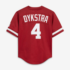Lenny Dykstra Philadelphia Phillies Mitchell & Ness Youth Cooperstown Collection Mesh Batting Practice Jersey for sale