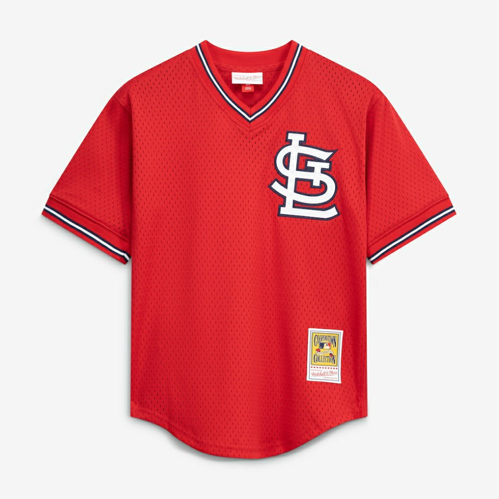Ozzie Smith St. Louis Cardinals Mitchell & Ness Youth Cooperstown Collection Mesh Batting Practice Jersey Sale