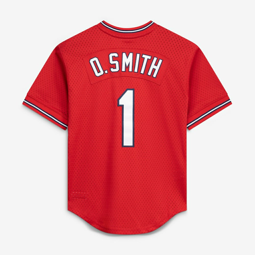 Ozzie Smith St. Louis Cardinals Mitchell & Ness Youth Cooperstown Collection Mesh Batting Practice Jersey Sale