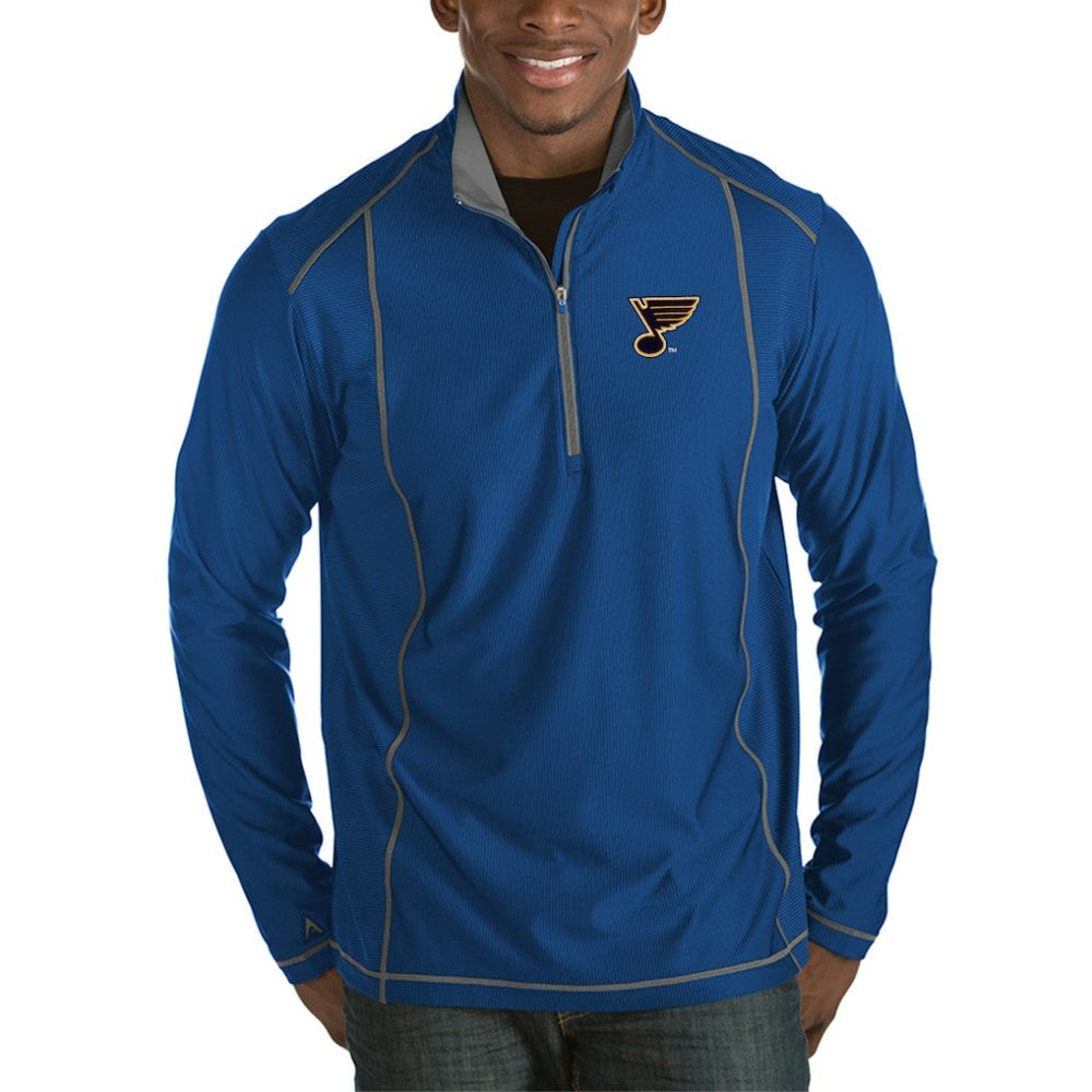 St. Louis Blues Antigua Tempo Desert Dry Half-Zip Pullover Jacket - Royal | NHL near me