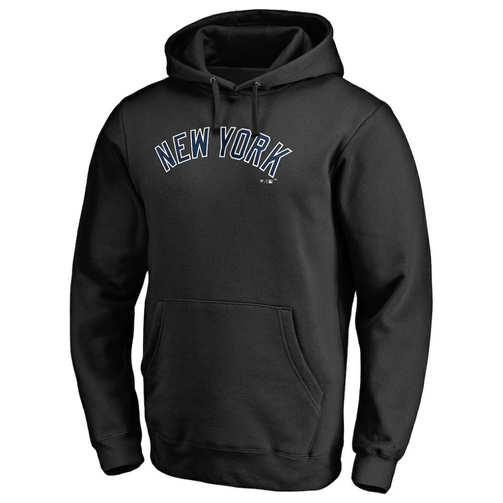 New York Yankees Official Wordmark Fitted Pullover Hoodie Outlet