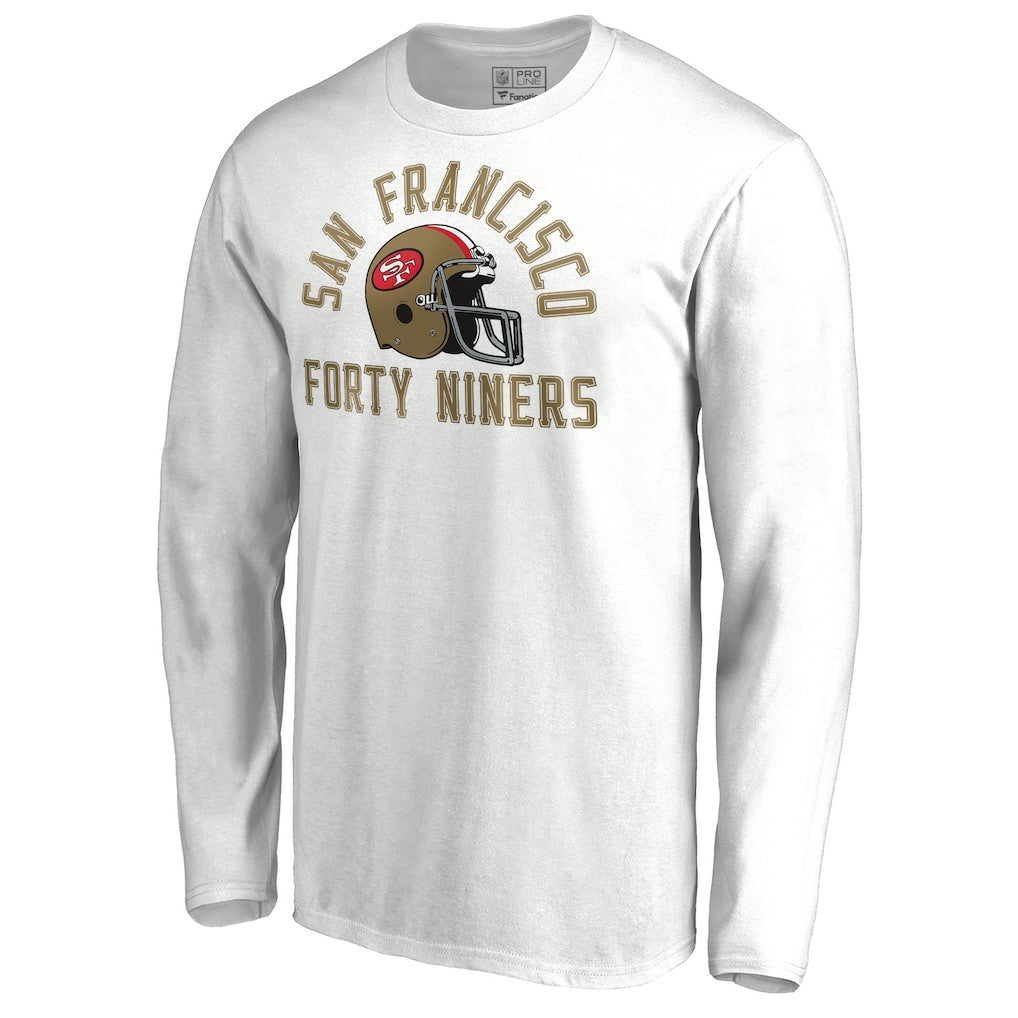 San Francisco 49ers Quinten Helmet Long Sleeve T-Shirt - White - NFL