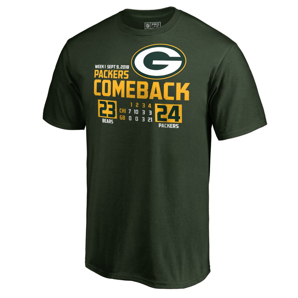 Green Bay Packers The Comeback T-Shirt - Green - NFL