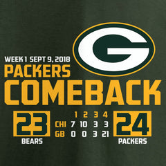 Green Bay Packers The Comeback T-Shirt - Green - NFL