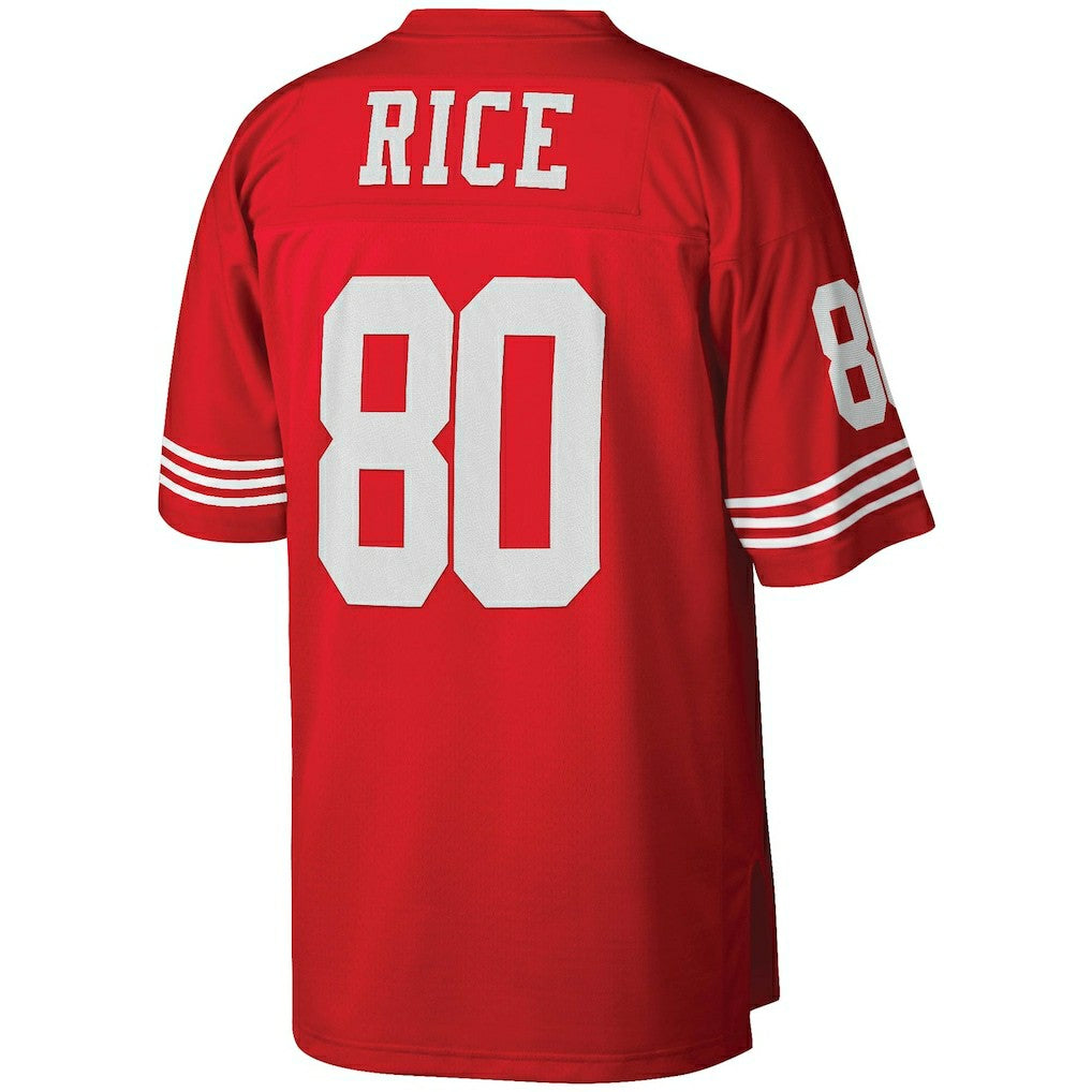 Jerry Rice San Francisco 49ers Big & Tall 1990 Retired Player Replica Jersey - Scarlet - Mitchell & Ness