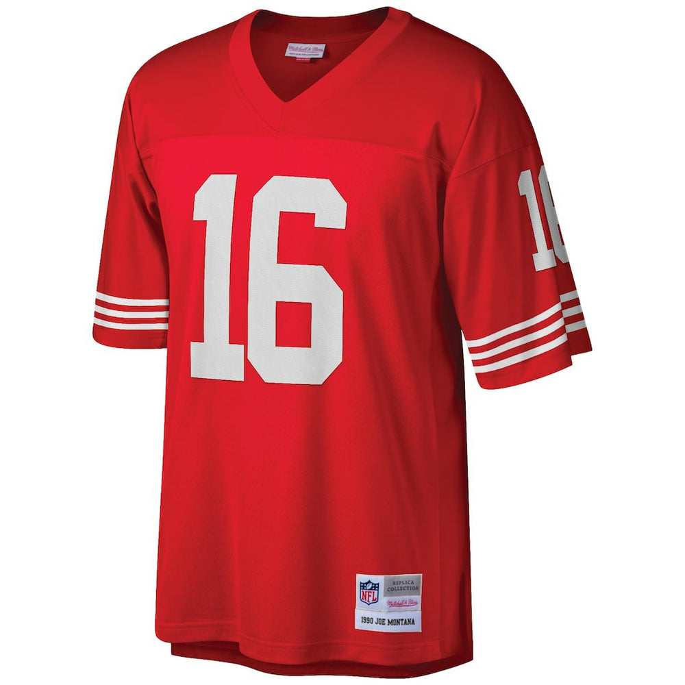 Joe Montana San Francisco 49ers Big & Tall 1990 Retired Player Replica Jersey - Scarlet - Mitchell & Ness