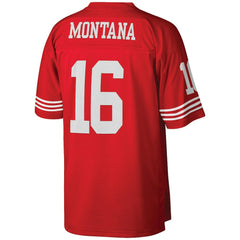 Joe Montana San Francisco 49ers Big & Tall 1990 Retired Player Replica Jersey - Scarlet - Mitchell & Ness