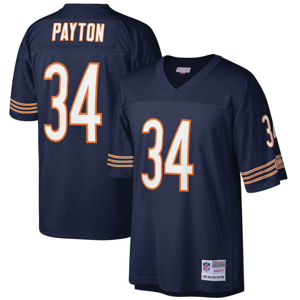 Walter Payton Chicago Bears Big & Tall 1985 Retired Player Replica Jersey - Navy - Mitchell & Ness